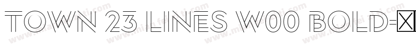 Town 23 Lines W00 Bold字体转换